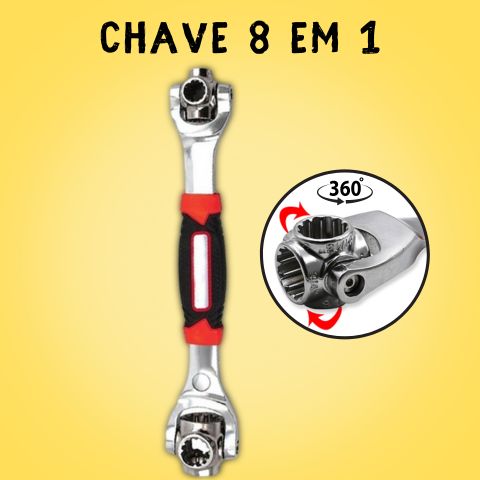 Chave soquete  8 em 1 multifuncional - Multi Tool